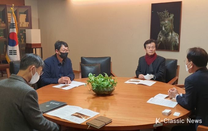 조규일 진주시장, 윤성용 국립중앙박물관장과의 면담