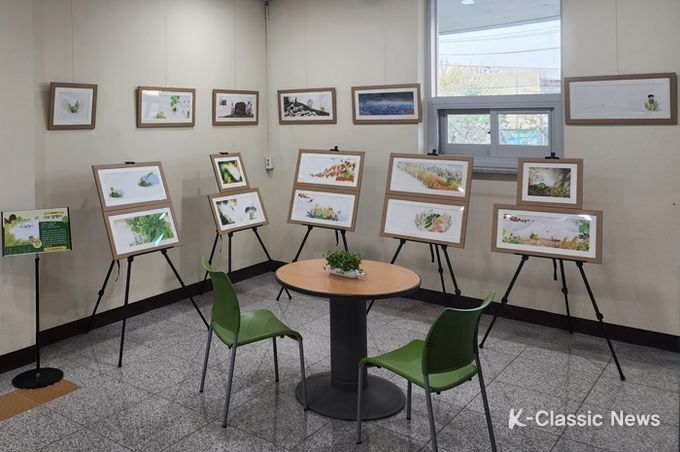 청주오창도서관, ‘나는 달팽이’ 원화전시