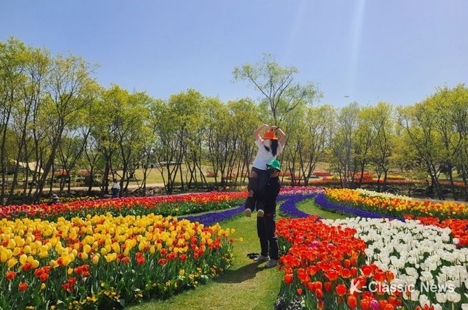 2023정원박람회 개울길광장에서 사진 한 컷