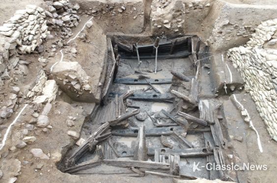 대구 팔거산성 목조 집수지