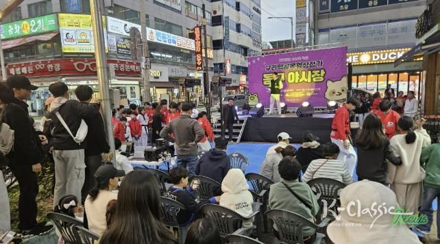 동구·와구리 야시장 현장 사진(좌: 동구야시장, 우:와구리야시장)