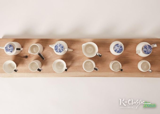 김영숙 작가 제53회 경기도 공예품대전 수상 작품(청화백자 각진 손잡이)